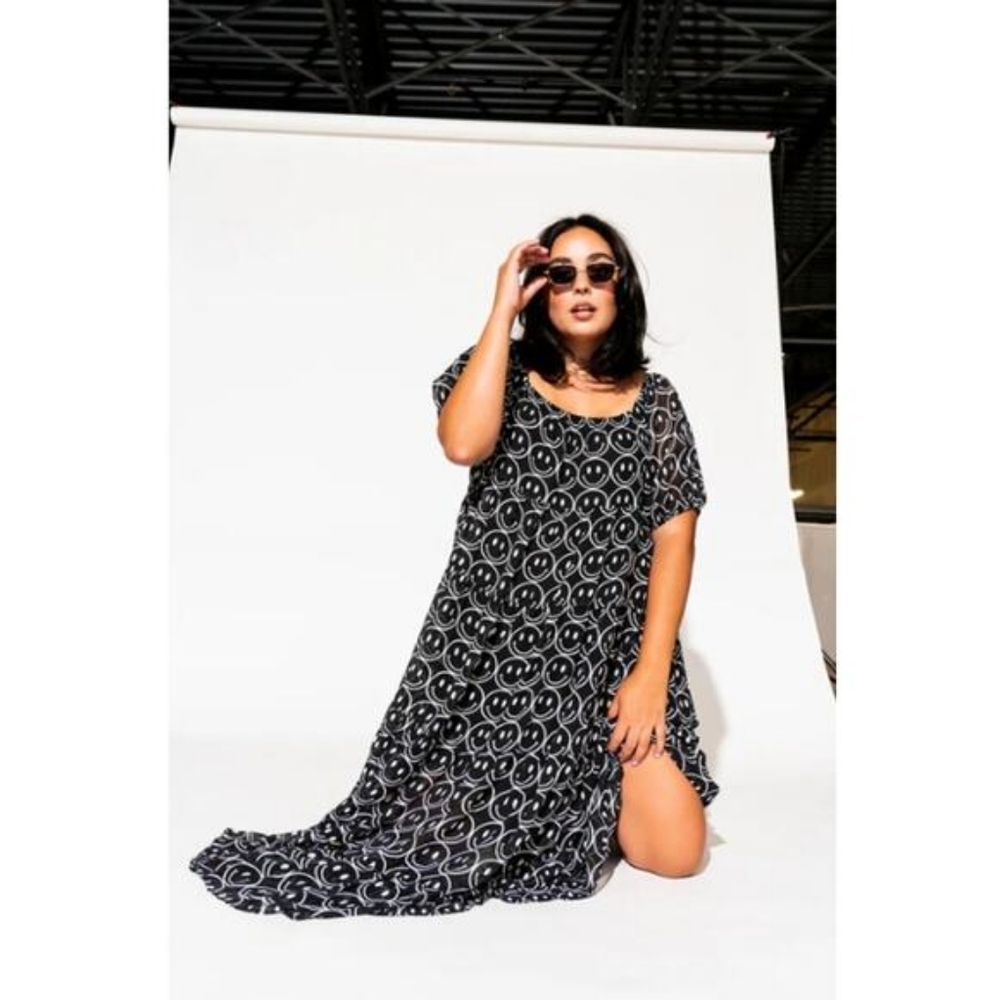 Dressed in LALA Black and White Maxi Dress